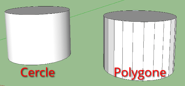 différence cercle/polygone