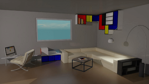 agencement décoration sketchup