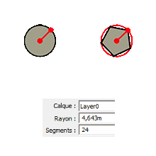 circle and polygon