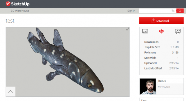 nouvelle banque d'image 3D SketchUp page simple