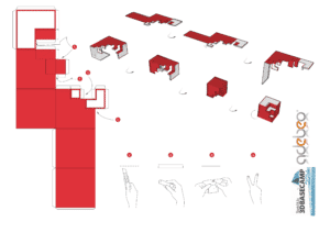 Patron explicatif pour réaliser le SketchUp Paper Toy