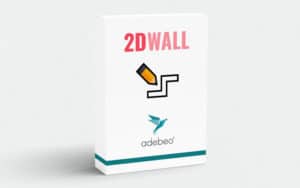 Extension 2D Wall pour dessiner de murs et cloisons lors de votre utilisation de SketchUp