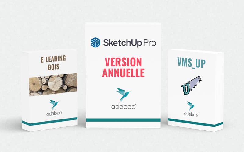 Pack Adebeobois + : SketchUp, E-learning Bois et pack extensions VMS_Up