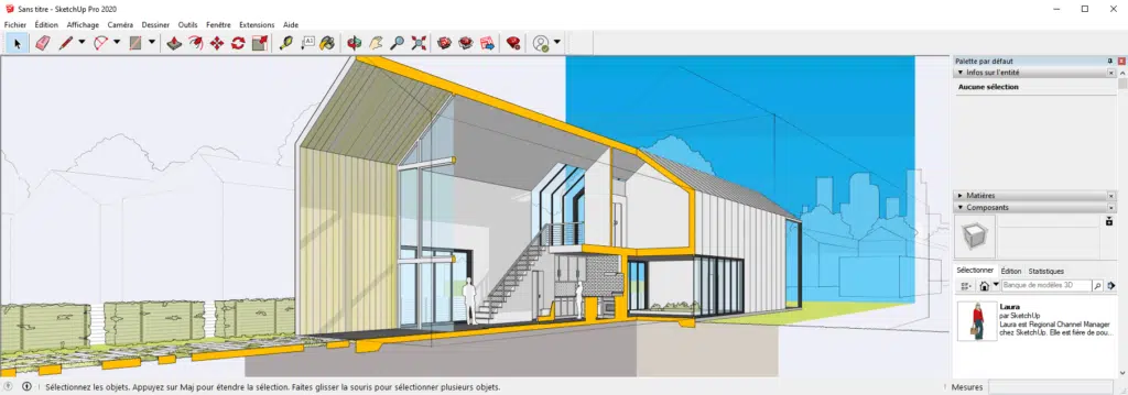 SketchUp décoration d'intérieur décorateur architecture archi architectes d'intérieurs