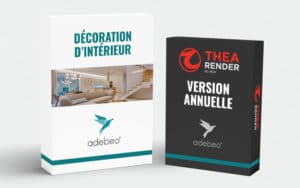 Pack Annuel Thea Render + E-learning Décoration d'Intérieur
