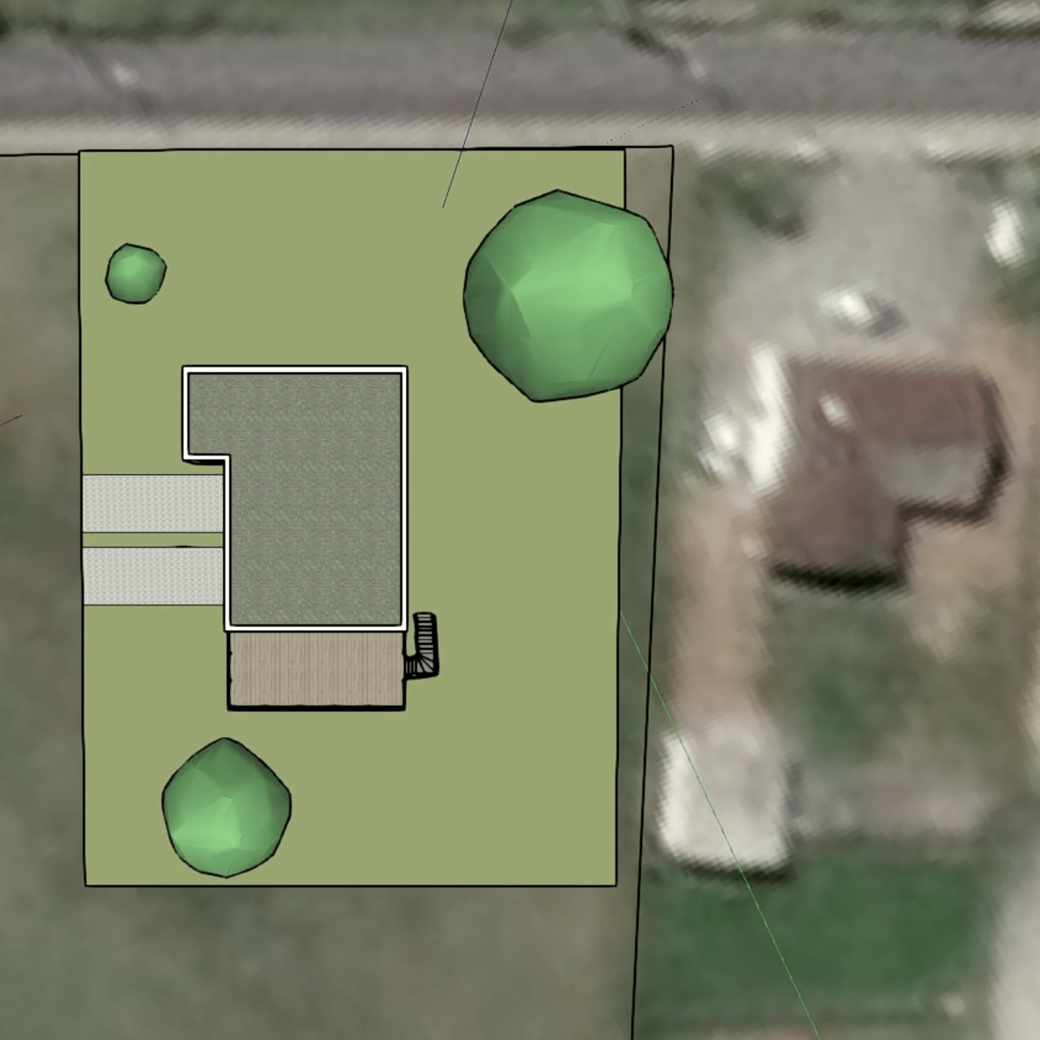 Permis de construire fait avec LayOut