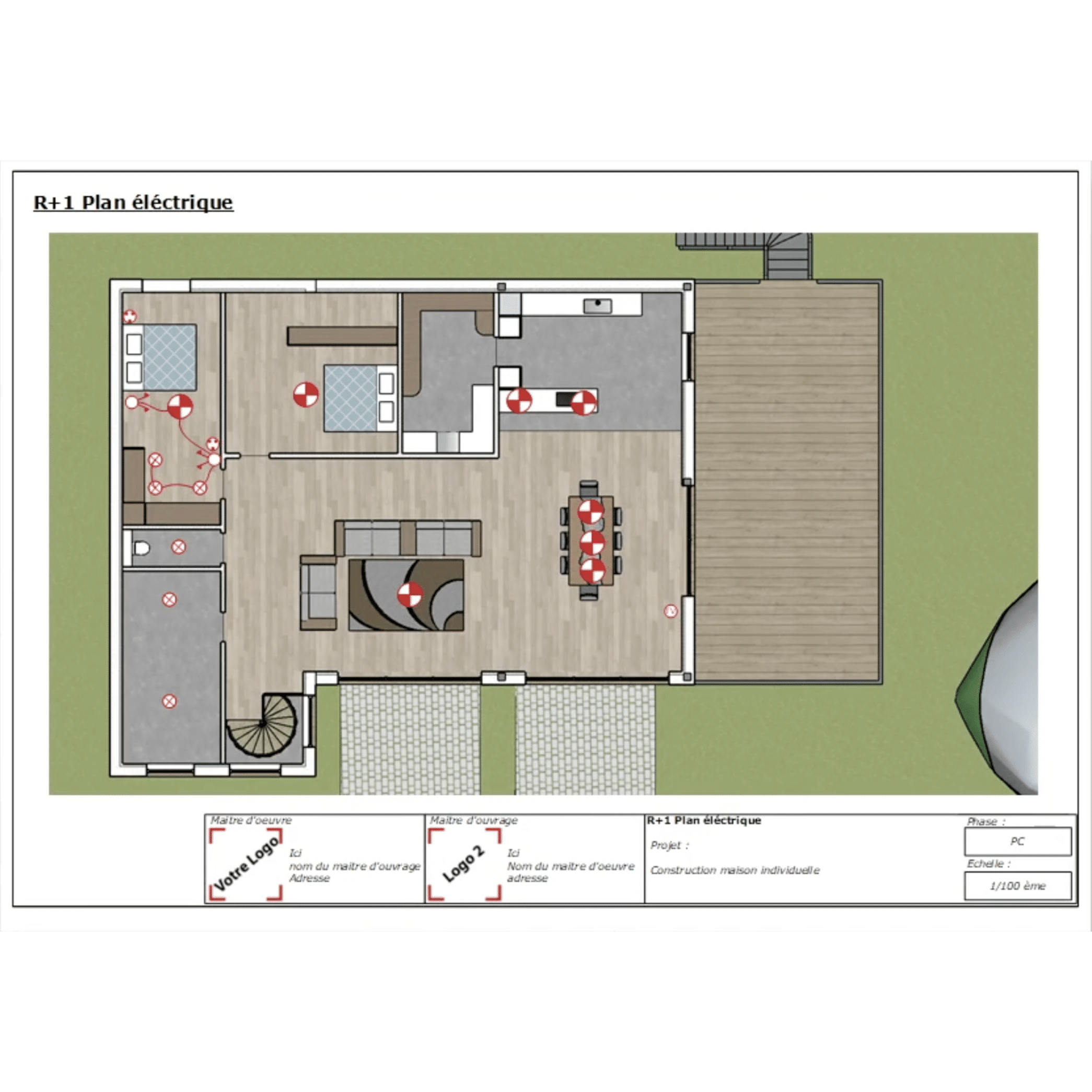 Permis de construire fait sur LayOut