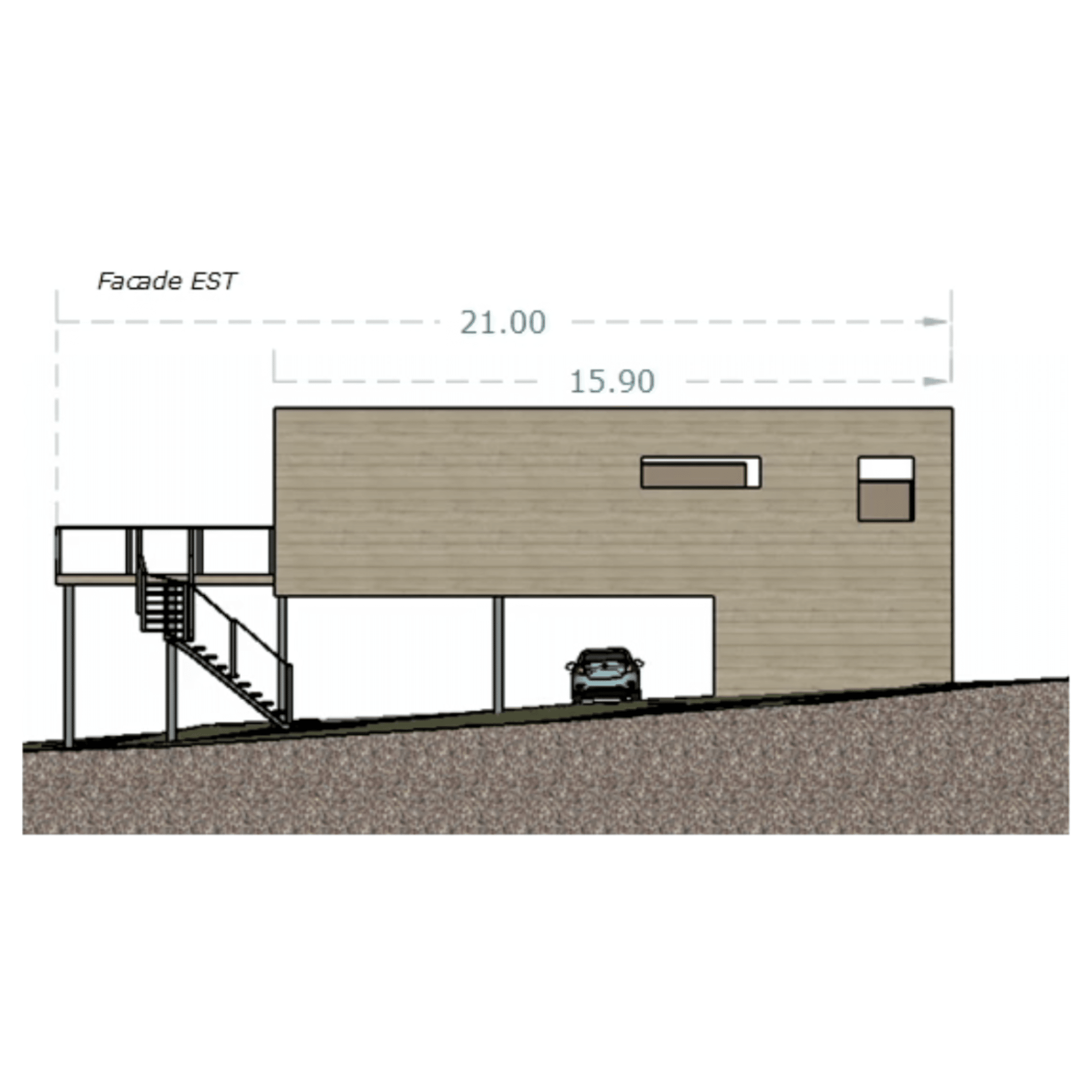 Permis de construire fait avec LayOut
