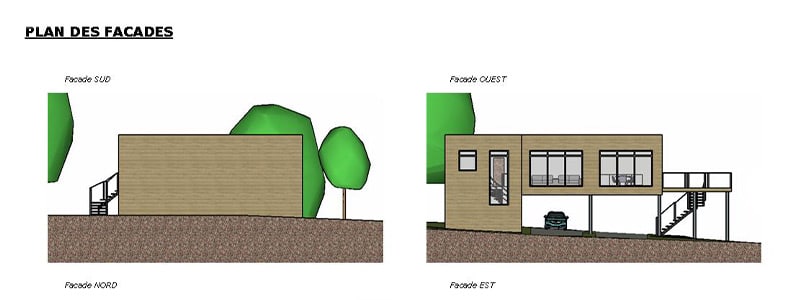 Plan de façades dans le logiciel Layout