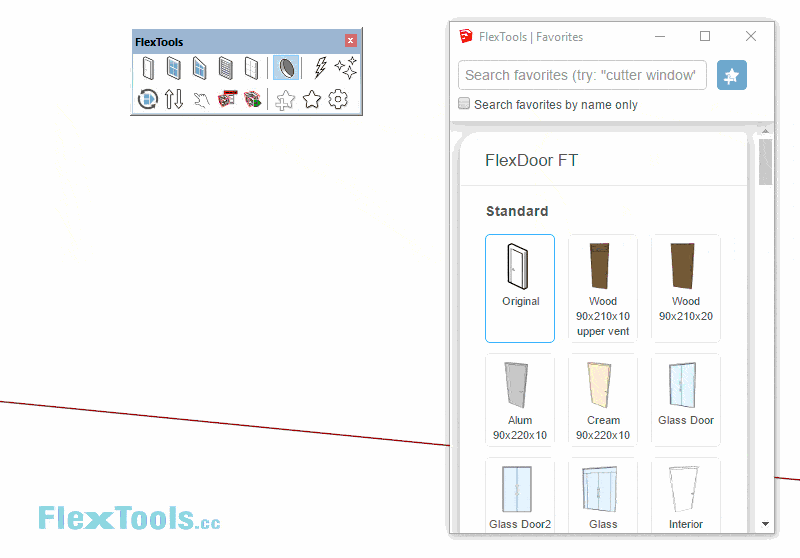 Component Finder : retrouvez et importez des composants rapidement dans SketchUp à l'aide de l'extension Flextools