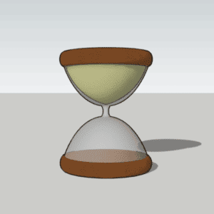 Modélisation 3D d'un sablier sur SketchUp