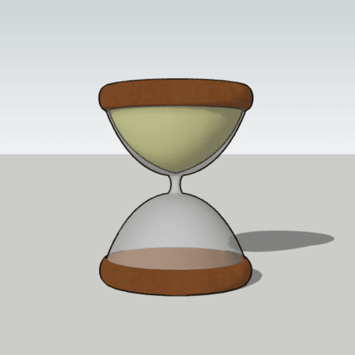 Modélisation 3D d'un sablier sur SketchUp
