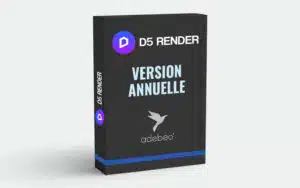 Licence annuelle pour le logiciel D5 qui peut être intégré au logiciel de modélisation 3D SketchUp