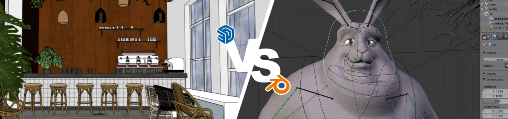 Comparaison SketchUp Blender