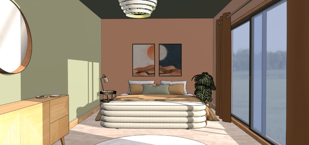Chambre hygge SketchUp