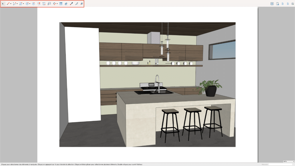 Barre d'outils LayOut