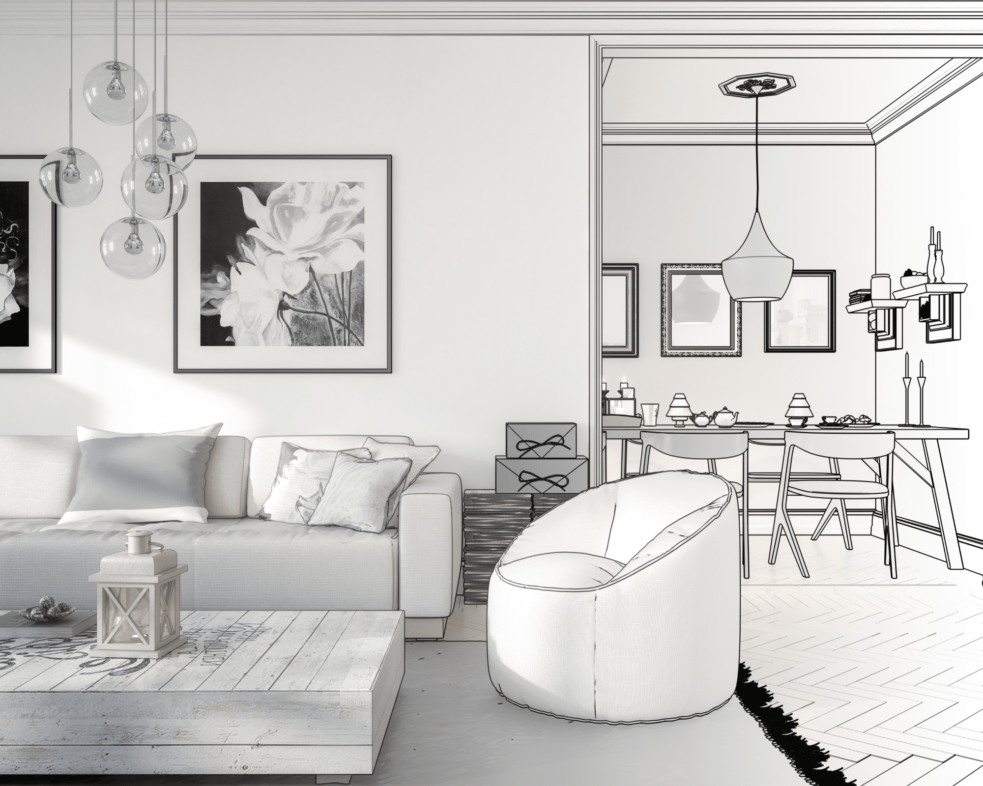 Plan d'aménagement intérieur avec SketchUp