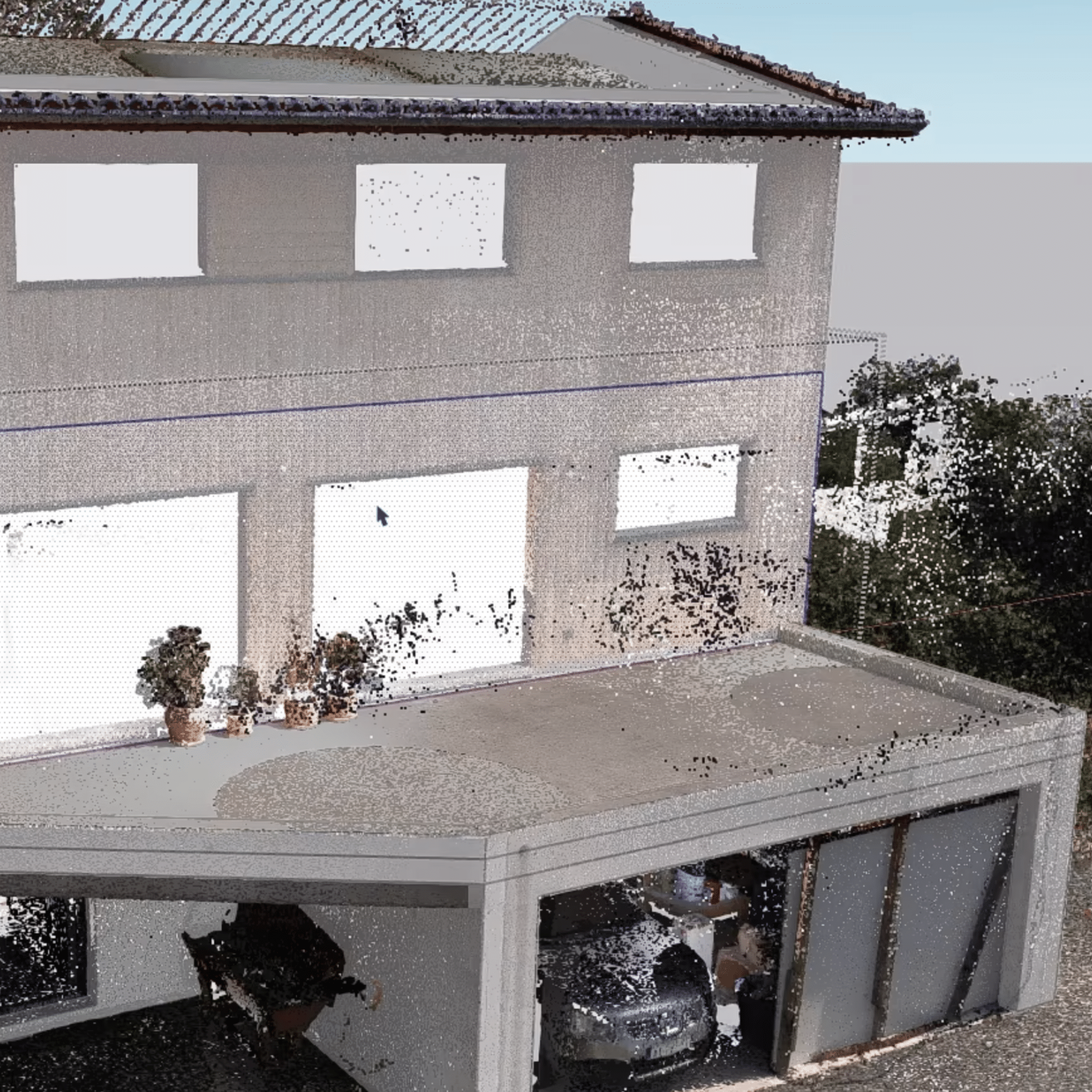 Mais en scan 3D et nuage de points